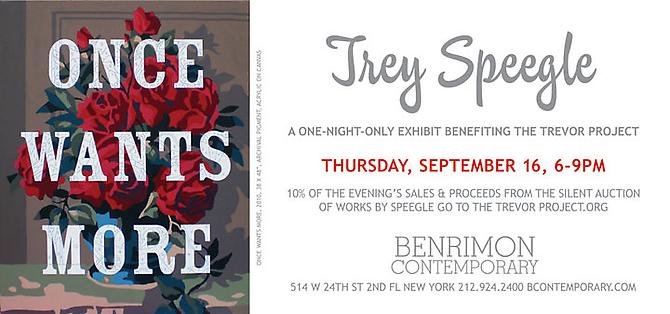 A one-night-only exhibit benefiting the Trevor Project.