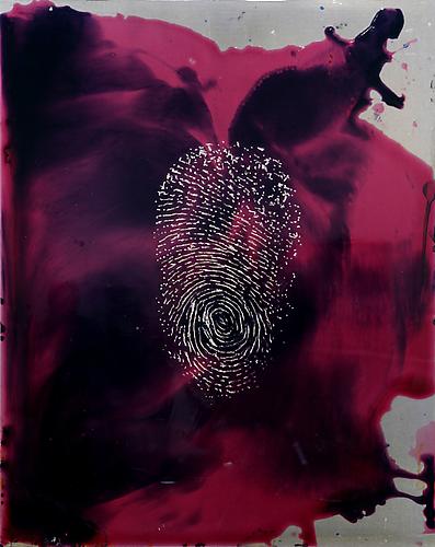 Untitled
30" x 24"
etched aluminum with oil
2012