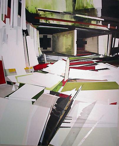 Lost Edge 25, 2009.
Acrylic on Canvas, 60 x 48 inches.