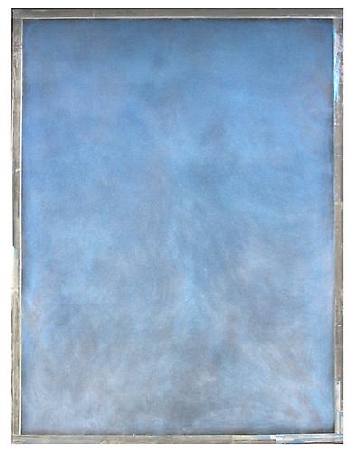 Tablet (Blue)  (2012)
Oil, enamel, acrylic, crystalina, Mylar on canvas
96h x 72w in (243.84h x 182.88w cm)