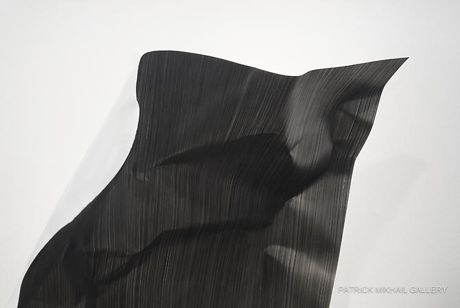 PRECARIOUS (DETAIL) | OIL ON ALUMINUM | 48 X 24 INCHES | INSTALLATION VIEW | PATRICK MIKHAIL GALLERY | 2011