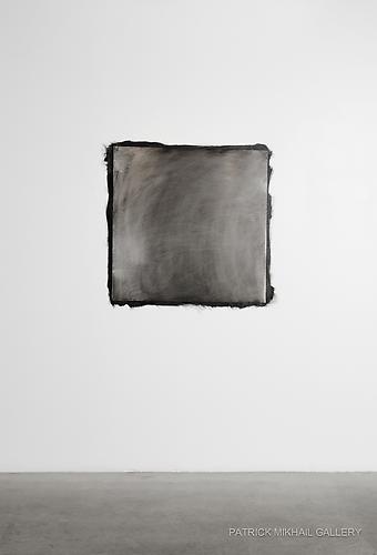 PAINTING, WIPED, ON WALL | OIL ON ALUMINUM | 36 X 36 INCHES | INSTALLATION VIEW | PATRICK MIKHAIL GALLERY | 2011