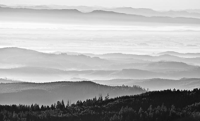 Willamette Valley from Coast Range
gelatin silver print