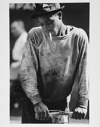 Man with pnuematic drill 
mid 1950s
Gelatin Silver Print