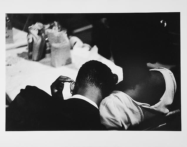 Woman touching man's ear
mid 1950s
Gelatin Silver Print