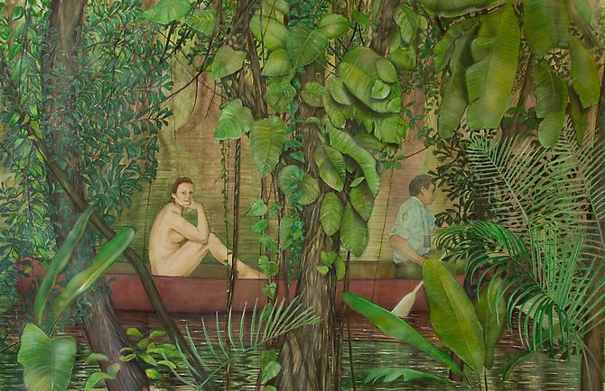 Elizabeth Thompson
Everglades Déjeuner, 2011
Oil on linen
57 x 81 in / 145 x 205 cm