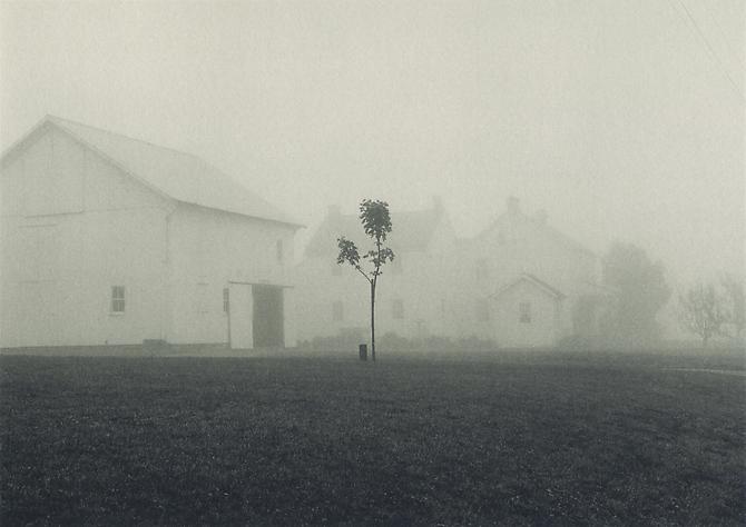 Farmhouse in Fog, Lancaster, Pennsylvania
1966
platinum/palladium print