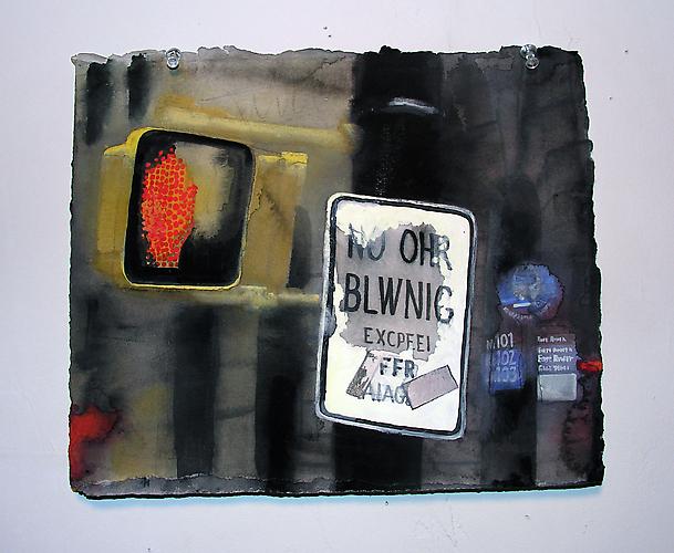 Wing It, 2010.
Watercolor and gouache on paper, 11 x 15 inches.