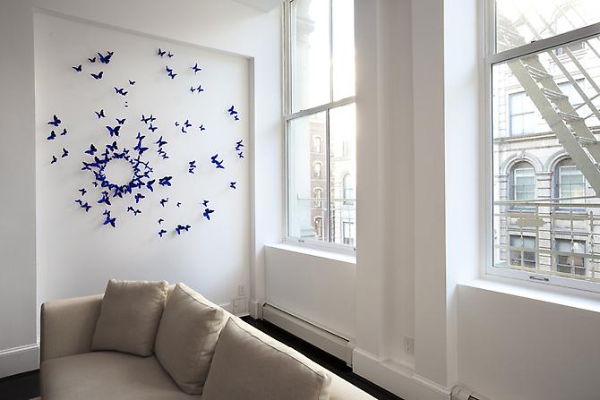 Paul Villinski, Amity, Site Specific Commission: New York, NY (2010)
Aluminum (found cans), Wire, Flashe
74h x 74w x 8d in  (187.96h x 187.96w x 20.32d cm)