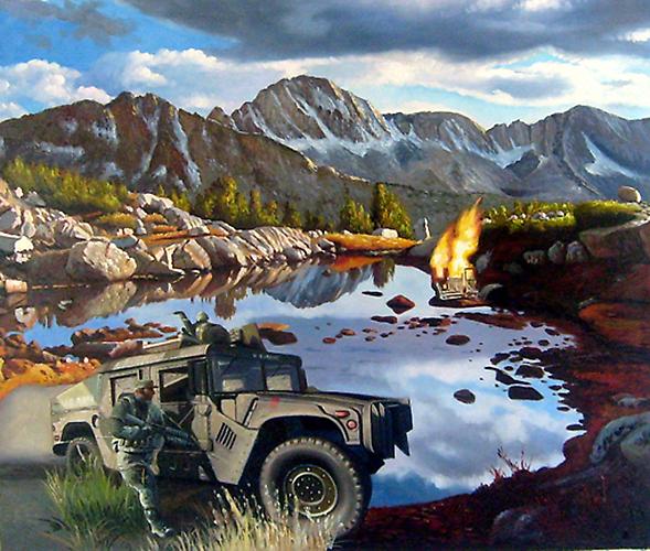 Sole Survivor, 2009. 
Oil on canvas, 20 x 24 inches.