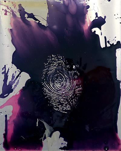 Untitled
30" x 24"
etched aluminum with oil
2012