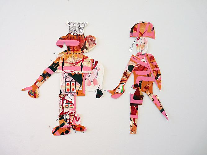 Carey Maxon: Hitchhikers (2011)
Watercolor And Mixed Media On Paper
30h x 42w in (76.2h x 106.68w cm)