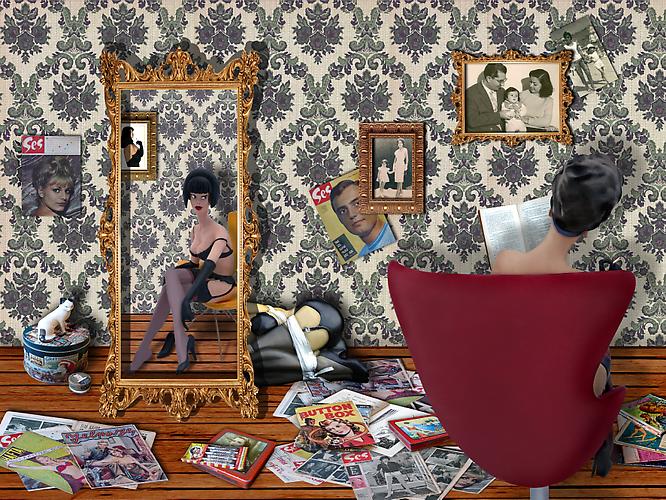 Kezban Arca Batibeki
Mirror   2009
Digital photography, printed on silver paper, mounted on Forex
50 x 66.5 in