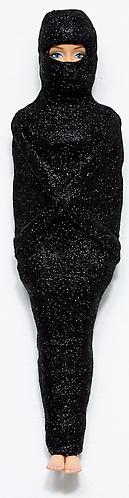 Mummified Barbie, 2009
Barbie doll, mixed media
11 x 3 x 1 inches