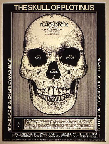 THE SKULL OF PLOTINUS, 2001
Silkscreen on rag paper
No. 3 from an edition of 100, 16 x 12 in.
 Price upon request 