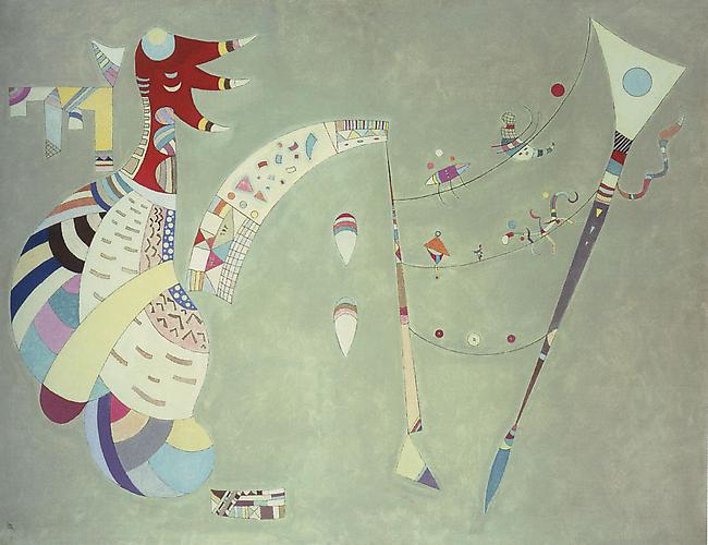 Balancement, 1942
Oil and mixed media on canvas 89 x 116 cm. (35 x 45 3/4 in.) 
Signed with monogram and dated lower left