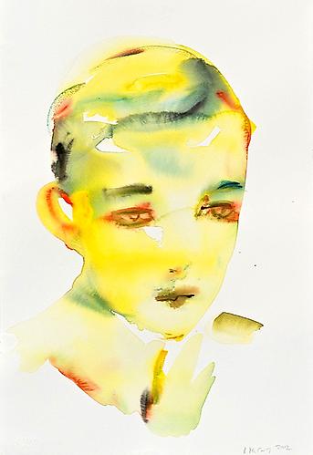 Untitled (Fabricated Yellow) (2012)
Watercolor On Paper
22h x 15w in (55.88h x 38.1w cm)