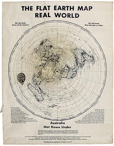 The Flat Earth Map, Real World
Offset print, 22 ½ x 17 in.