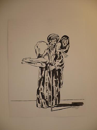 Nicky Nodjoumi
The Religious Man   2007
Ink on paper
28.5 x 22.5 in