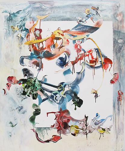 Nancy H. Taplin
 Birds of Paradise , 2011
oil on rag paper, 44 x 36 inches
Listing #3