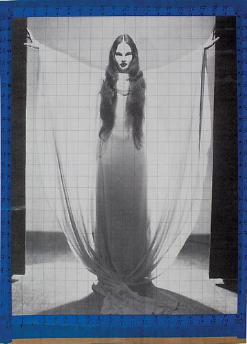 Carol Borland as Luna Mora in  Mark of the Vampire , 1935
Offset print and tape, 15 x 13 in.