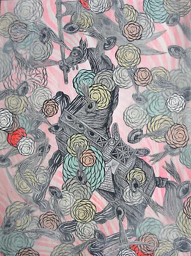 Andrew Schoultz, Horse In Clouds (2011)
Acrylic On Wood Panel
12h x 9w in (30.48h x 22.86w cm)