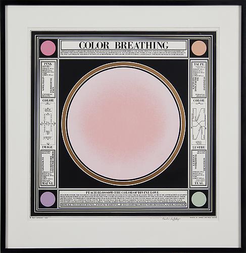 COLOR BREATHING, 1983
Silkscreen on rag paper, No. 44 from an edition of 100
Image size: 20 x 20 in. / Paper size: 23 x 23 in.
 Sold out 