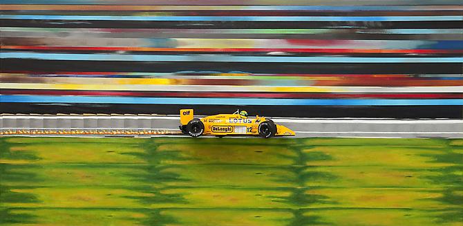 "99T 1987"
2010
Acrylic on canvas on panel
19 x 39 x 7 inches