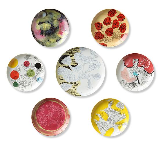 111 REASONS TO LOVE YOU
2009, ceramic. Set of 7 plates,
limited edition of 22 signed sets.
$350