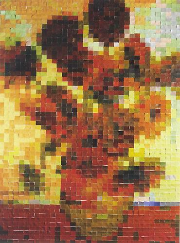 Vik Muniz, After Van Gogh (Pictures of Color), 2001.
Color coupler print, 65 1/4 x 48 3/4 inches.