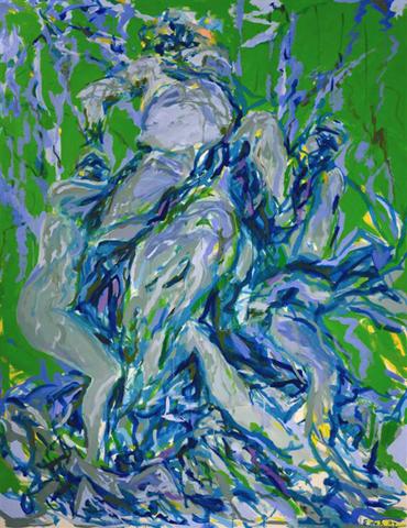 Elaine de Kooning 
Bacchus #69, 1982 
Acrylic on canvas
84 x 66 inches
DEKO_E_033