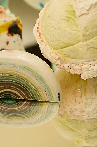 OKEYDOKES (DETAIL) | COMPRESSED SUGAR AND COLOURING | APPROXIMATELY 4 X 4 INCHES | 2008
