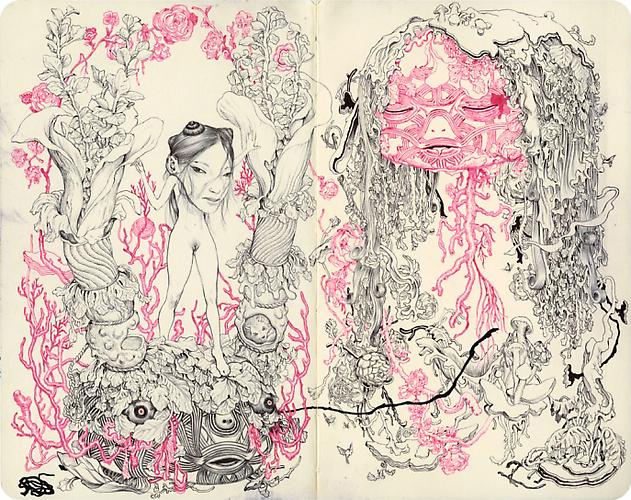 JAMES JEAN
Mole E, 2010
Ink on paper
9 X 10 inches