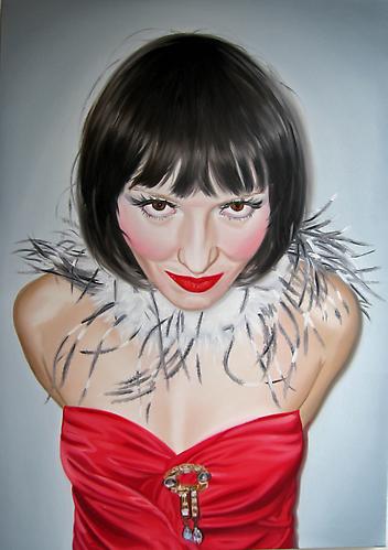 Gokce Celikel
Cabaret I   2010
Oil on canvas
36 x 25.6 in