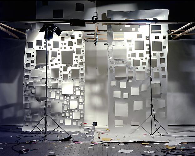 No. 597, 2005
"Square Holes in White Right and Left”.
Edition of 3, 72 x 88 in. (182 x 223 cm.)
2 AP, 40 x 50 in. (101 x 127 cm.)
Color Photograph