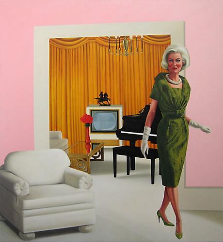 Pink Parlor Betty, 2009
Oil on canvas
66 x 60 inches