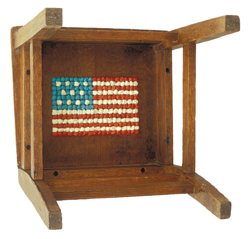 John Salvest, Chair With Flag