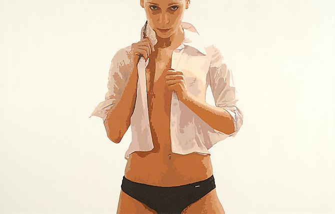 Serkan Adin 
Untitled   2008
Acrylic on canvas
49.2 x 76.8 in