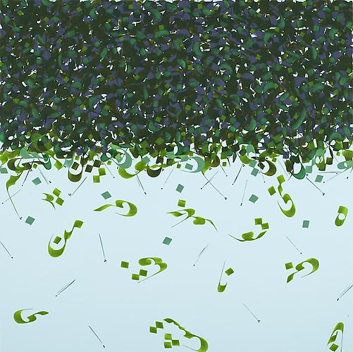 Pouran Jinchi
Untitled 9 (Entropy Series)   2010
Ink and acrylic on canvas
48 x 48 in / 122 x 122 cm