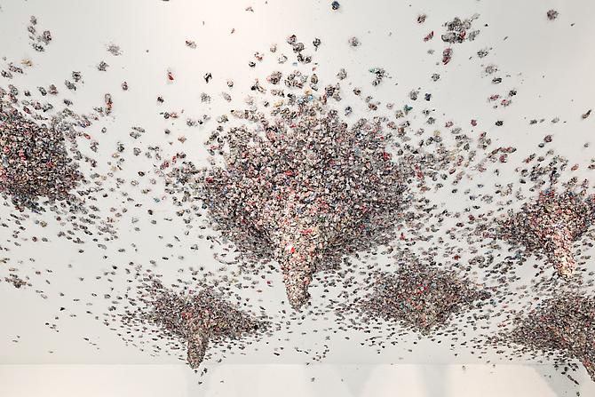 TRAVIS LEROY SOUTHWORTH
The Growing Metaphysical Void at the Center of My Bedroom Ceiling, 2010
Spit wads from magazine ads
Dimensions vary