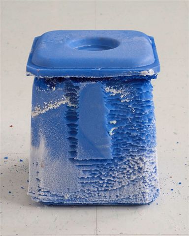 SALT LICK (BLUE) | COMPRESSED SALT AND COLOURING | DIMENSIONS VARIABLE | 2010