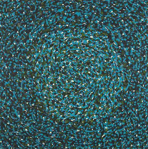 Untitled 1 (Entropy Series)   2010
Ink and acrylic on canvas
48 x 48 in / 122 x 122 cm