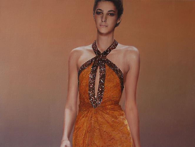 Orange Dress, 2009
Oil on canvas
17 x 22.5 inches