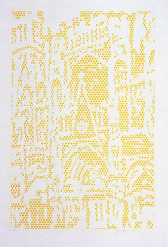 Cathedral #1, 1969.
Lithograph and screenprint on paper, 41 1/4 x 26 3/4 inches.
