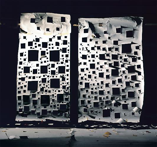 No.698, 2008
"Holes in White and Holes in White Lit from Front”
Edition of 3, 72 x 72 in. (182 x 182 cm.)
2 AP, 50 x 50 in. (127 x 127 cm.)
Color Photograph