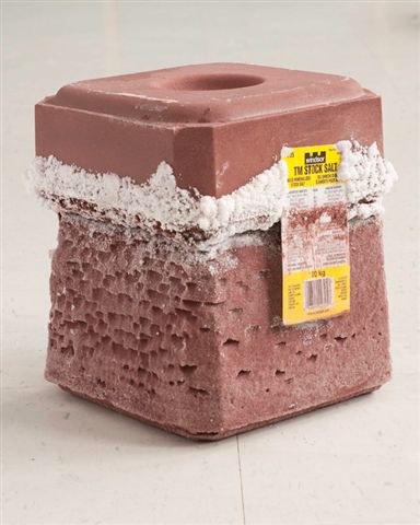 SALT LICK (BROWN) | COMPRESSED SALT AND COLOURING | DIMENSIONS VARIABLE | 2010