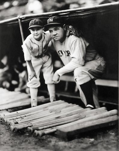 Babe Ruth with White Sox Bat Boy
not dated
gelatin silver print