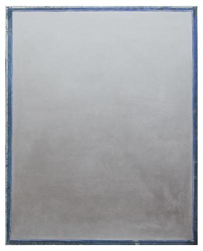 Ryan Wallace, Tablet (Silver) (2012)
Oil, enamel, acrylic, crystalina, Mylar on canvas
60h x 48w in (152.4h x 121.92w cm)