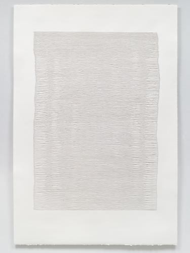 Nancy Brooks Brody
Land Line   2009
Cotton thread on paper
30 x 44 in