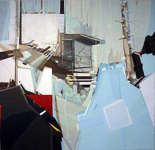 Lost Edge 27,2009.
Acrylic on Canvas, 46 x 48 inches.